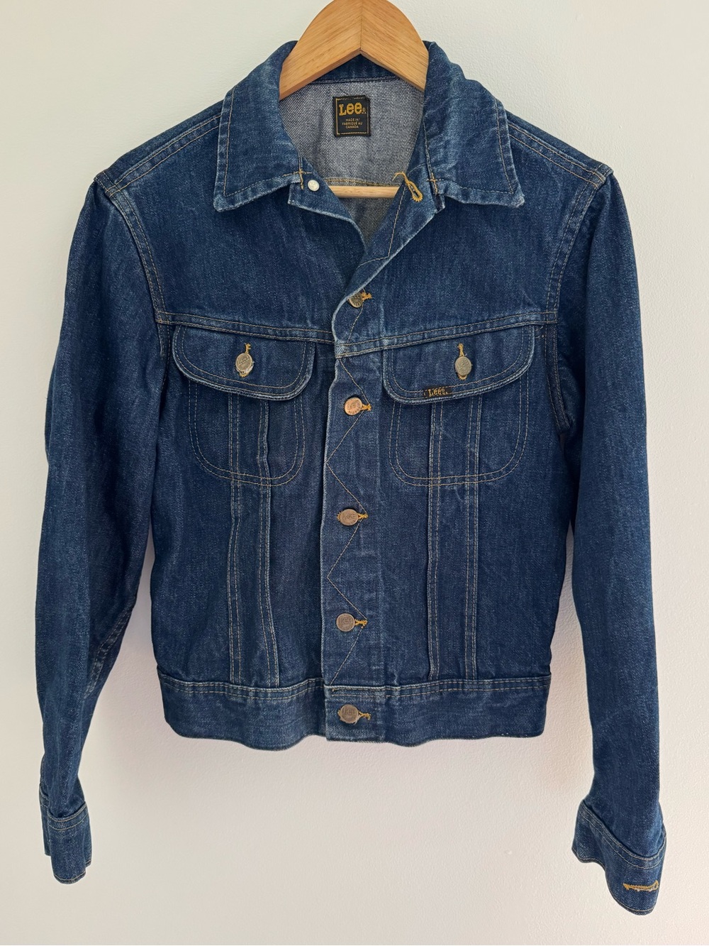 Vintage Lee Riders Denim Jacket Made in Canada Blue Trucker